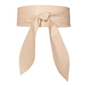 3828 Womens Obi Belt Fashion Corset Wide Leather Knotted Cinch Tie